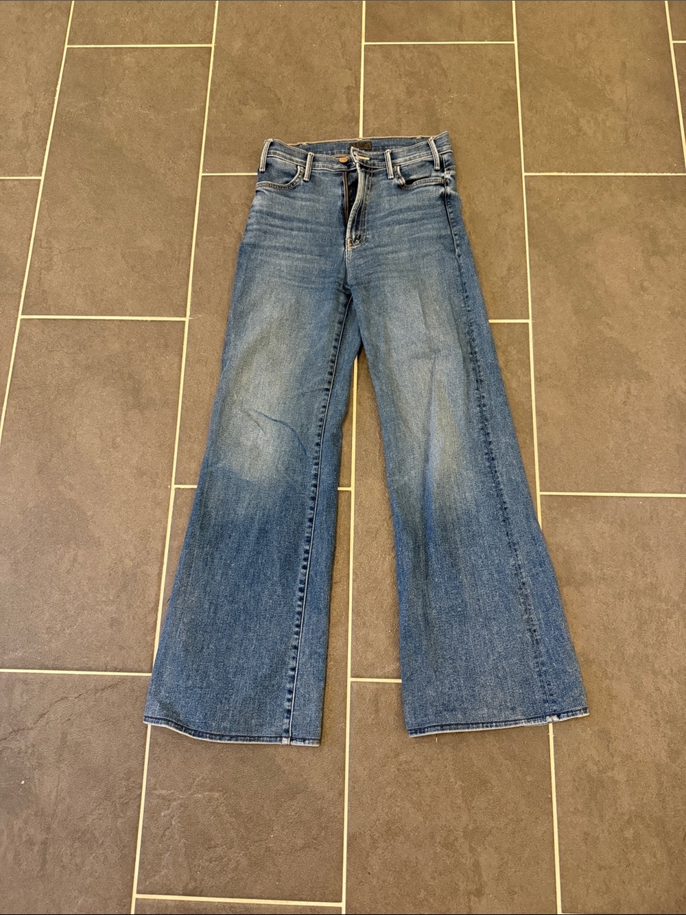 MOTHER Hustler Roller Heel High-Rise Flared Jeans